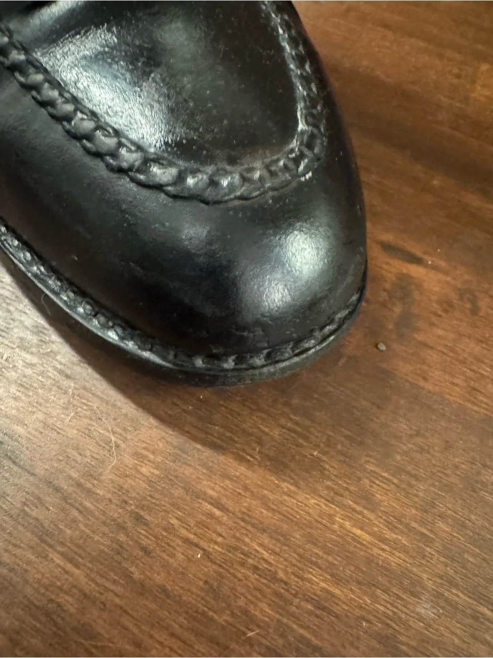 Johnston & Murphy Black Leather Tassel Loafers